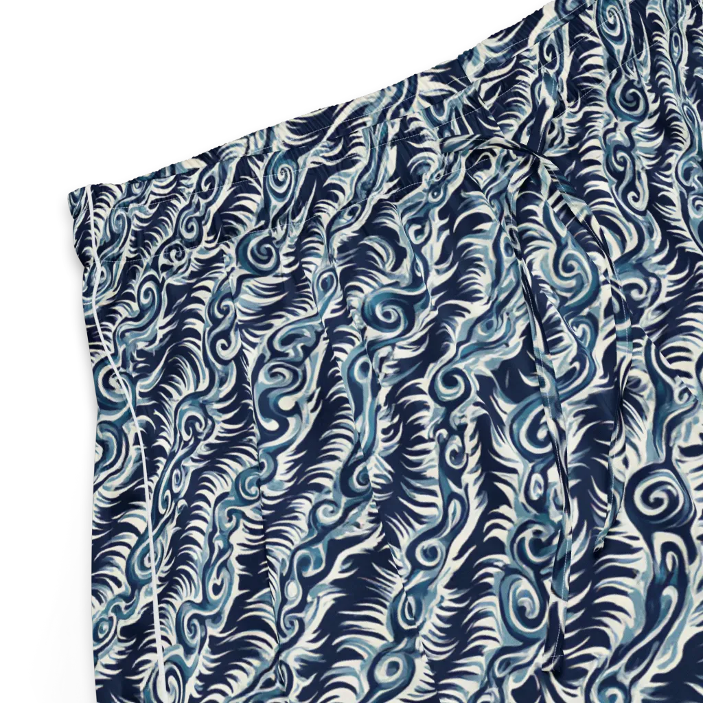 Midnight Tide on Women's Pajama Shorts — Product details