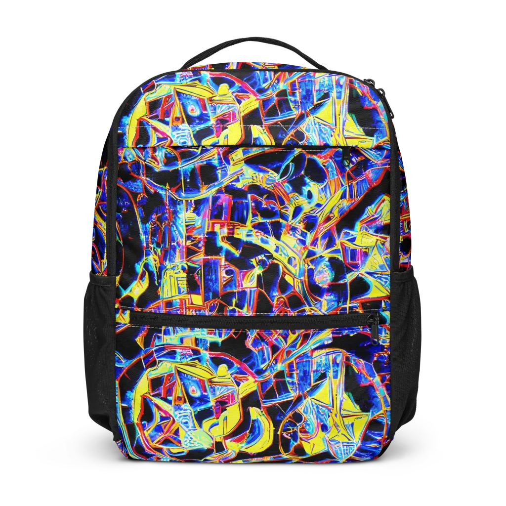 Futurist Frenzy on Utility Backpack — Front