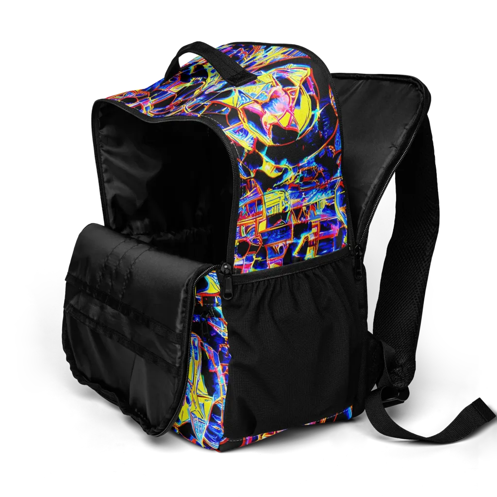Futurist Frenzy on Utility Backpack — Product details 2