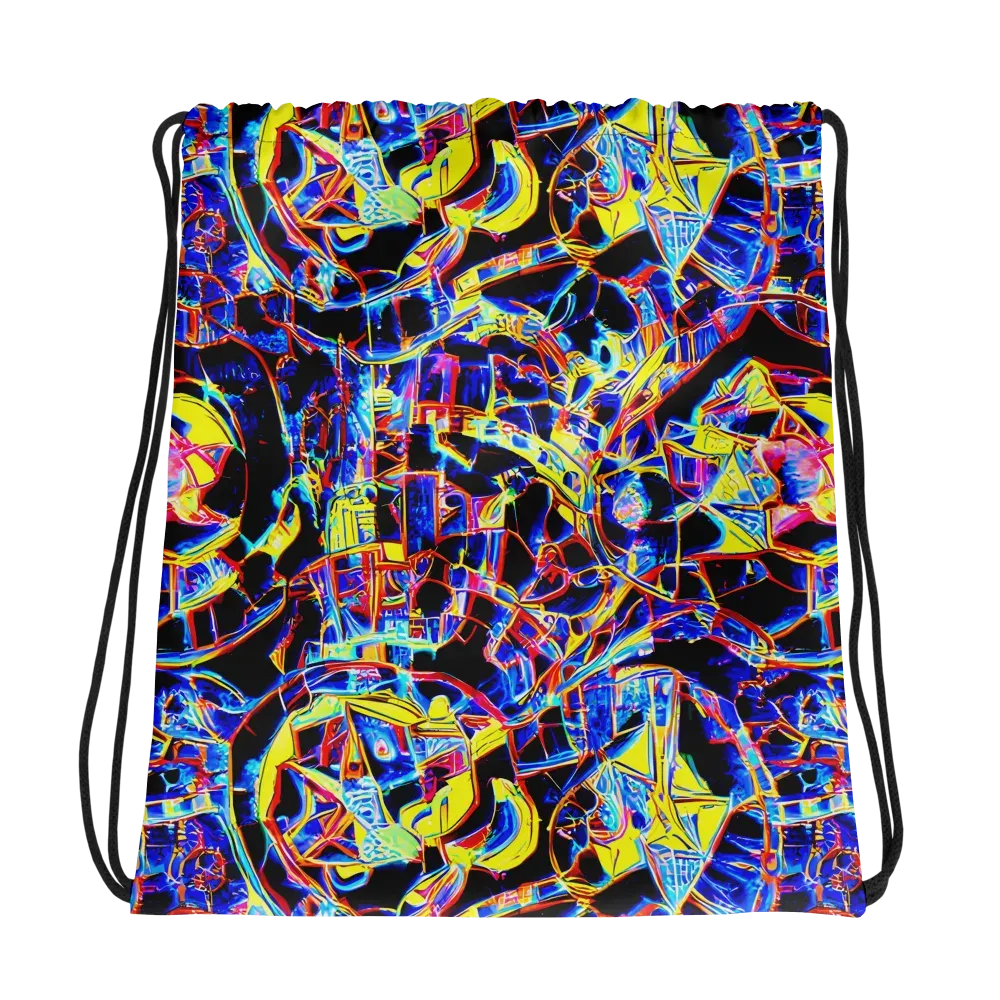 Futurist Frenzy on Drawstring Bag — Photo