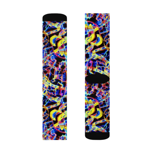 Futurist Frenzy on a Socks