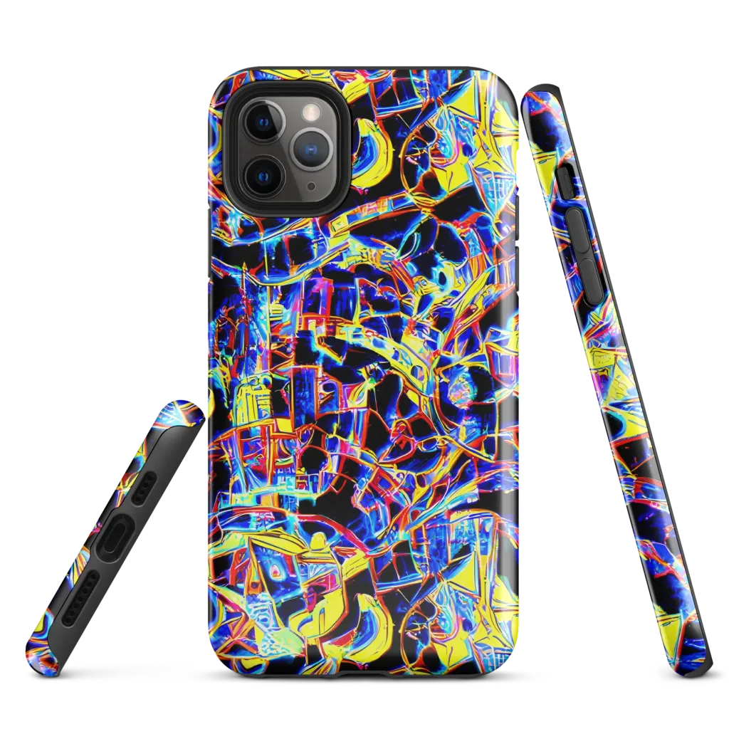Futurist Frenzy on Tough Case for iPhone® — Front