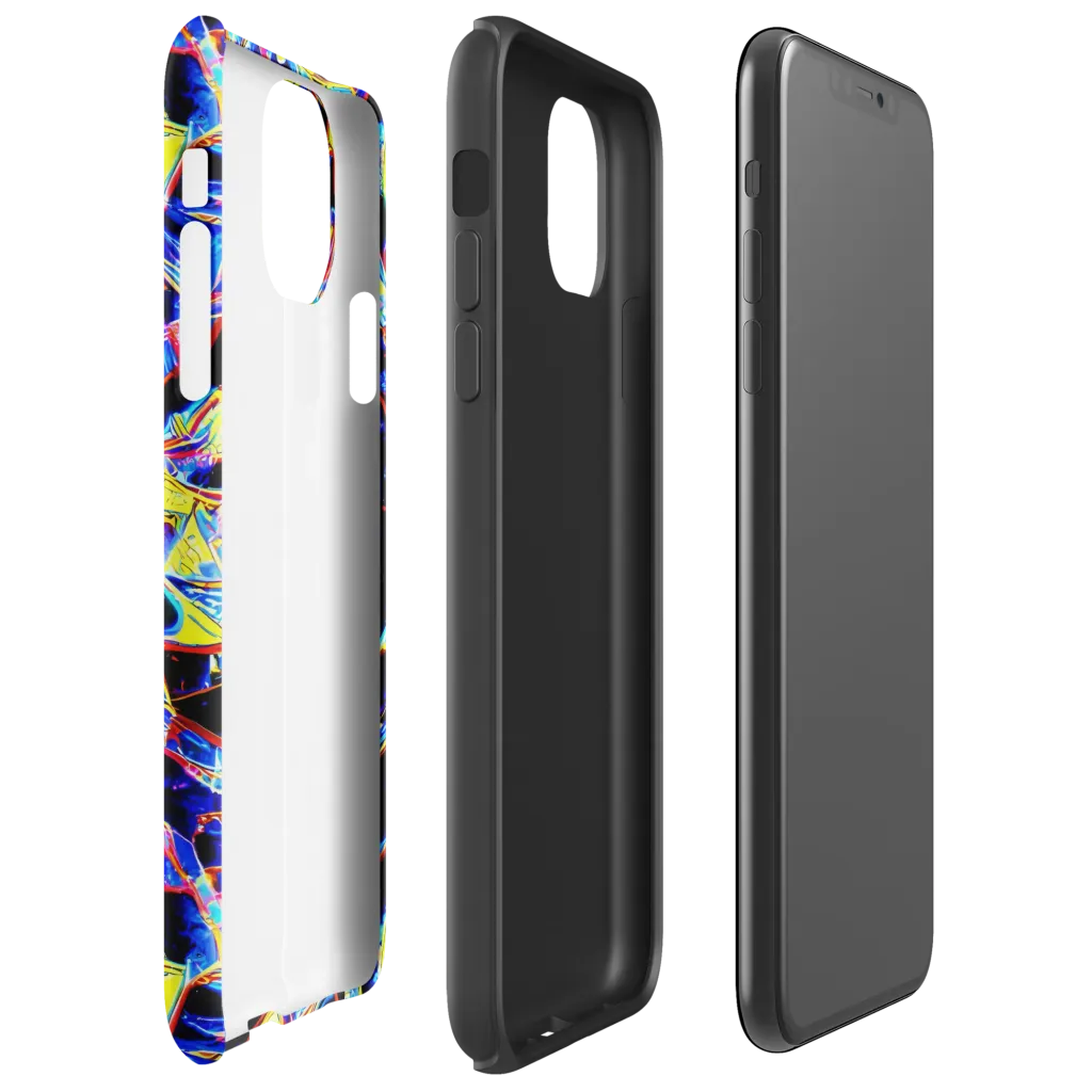 Futurist Frenzy on Tough Case for iPhone® — Right