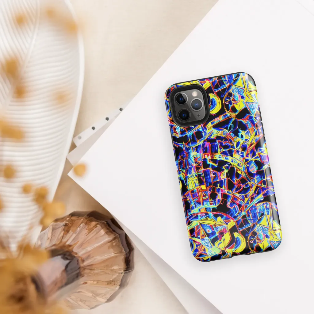 Futurist Frenzy on Tough Case for iPhone® — Front