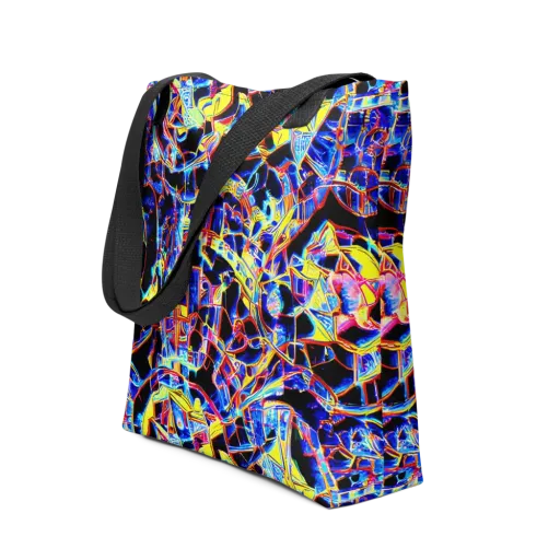 Futurist Frenzy on a Tote Bag