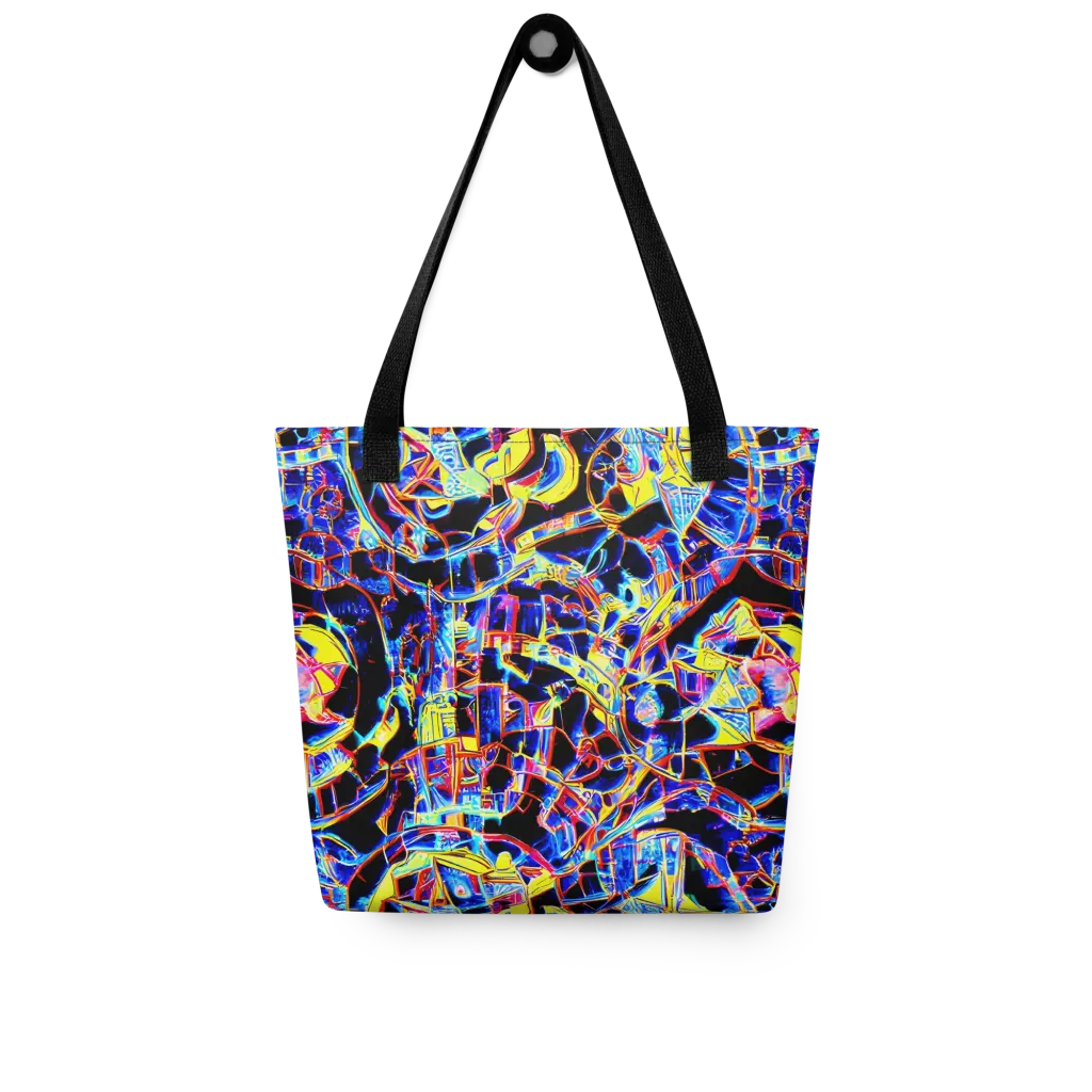 Futurist Frenzy on Tote Bag — Front