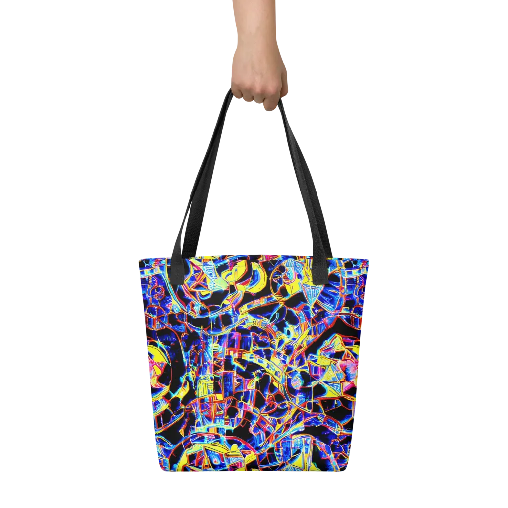 Futurist Frenzy on Tote Bag — Front