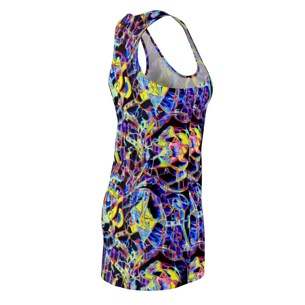 Futurist Frenzy on Racerback Dress — Back Side