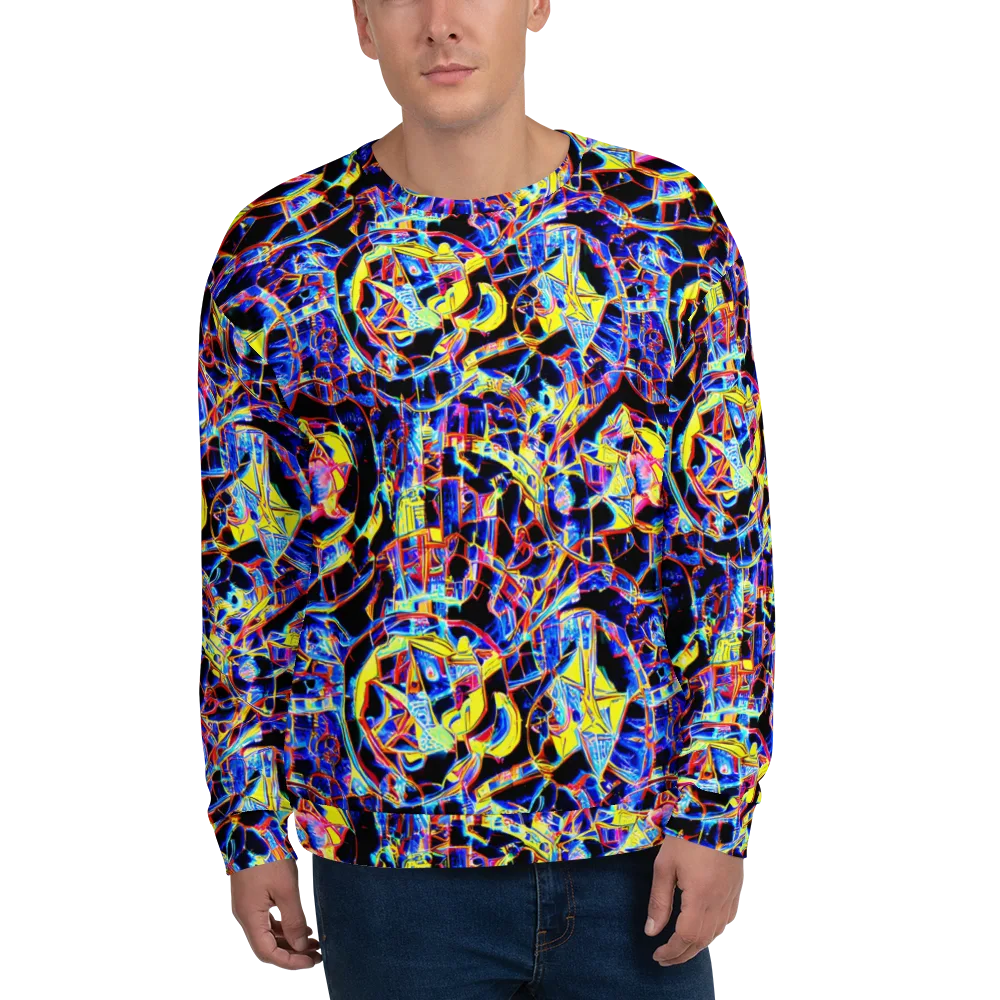 Futurist Frenzy on Sweatshirt — Front
