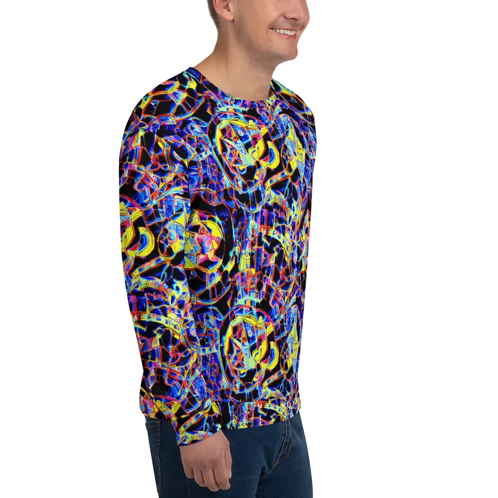 Futurist Frenzy on Sweatshirt — Right Front