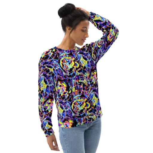 Futurist Frenzy on a Sweatshirt