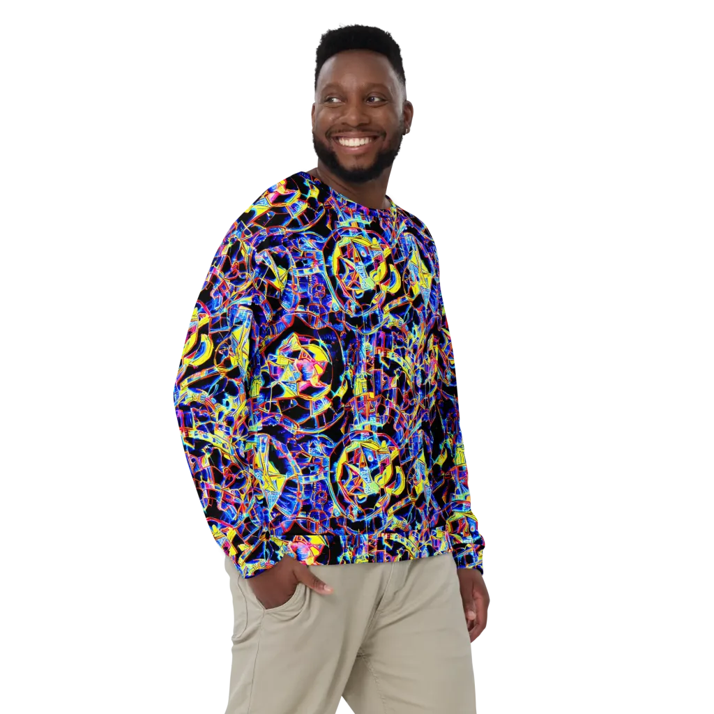 Futurist Frenzy on Sweatshirt — Front