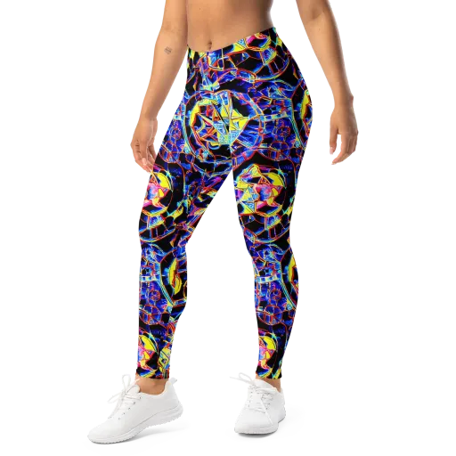Futurist Frenzy on a Leggings
