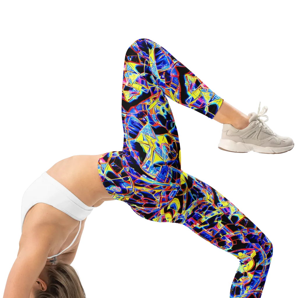 Futurist Frenzy on Leggings — Right