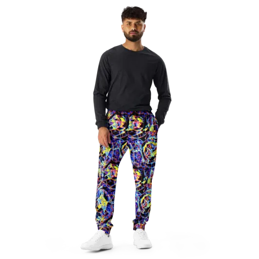 Futurist Frenzy on a Men's Joggers