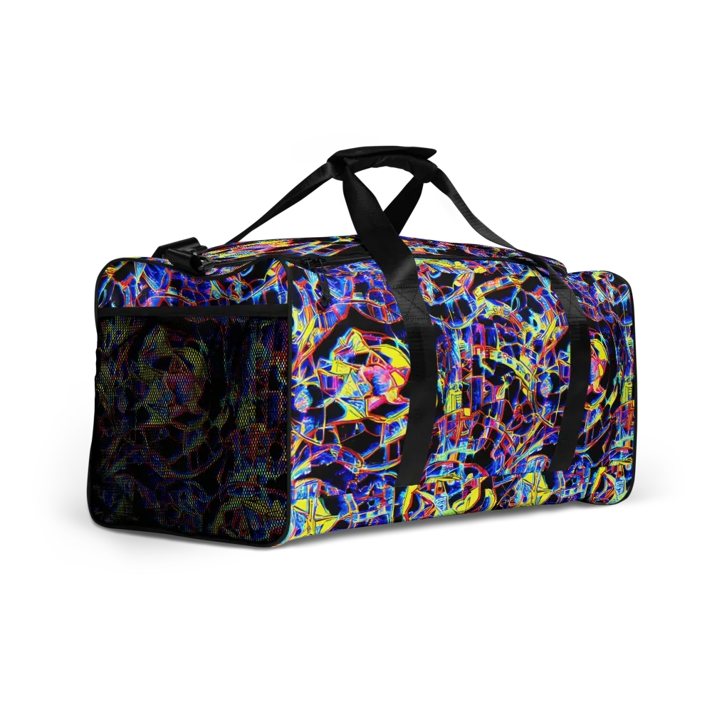 Futurist Frenzy on Duffle Bag — Right Front