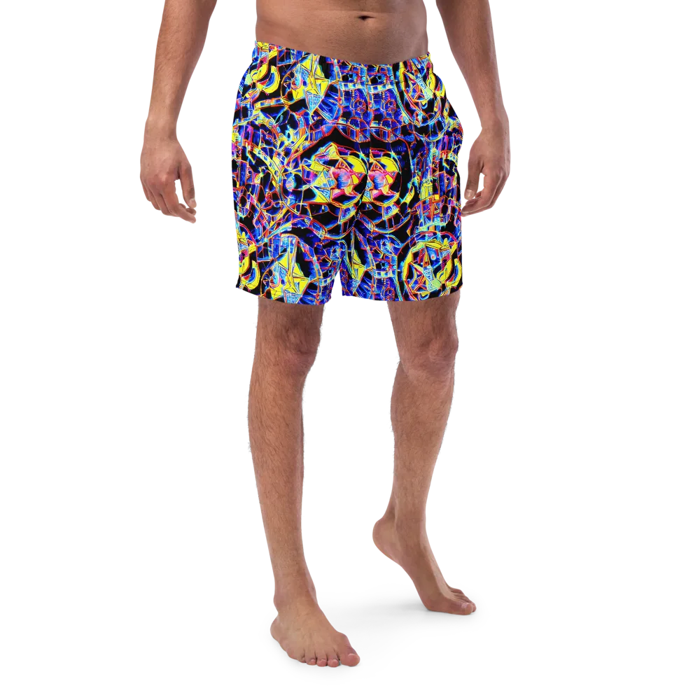 Futurist Frenzy on Swim Trunks — Front