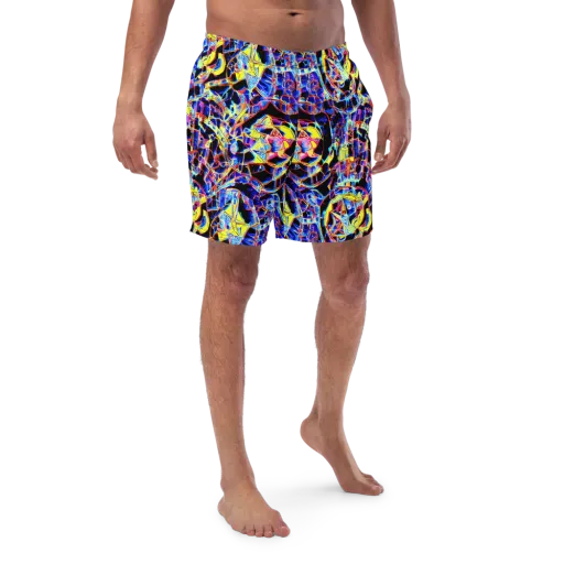 Futurist Frenzy on a Swim Trunks