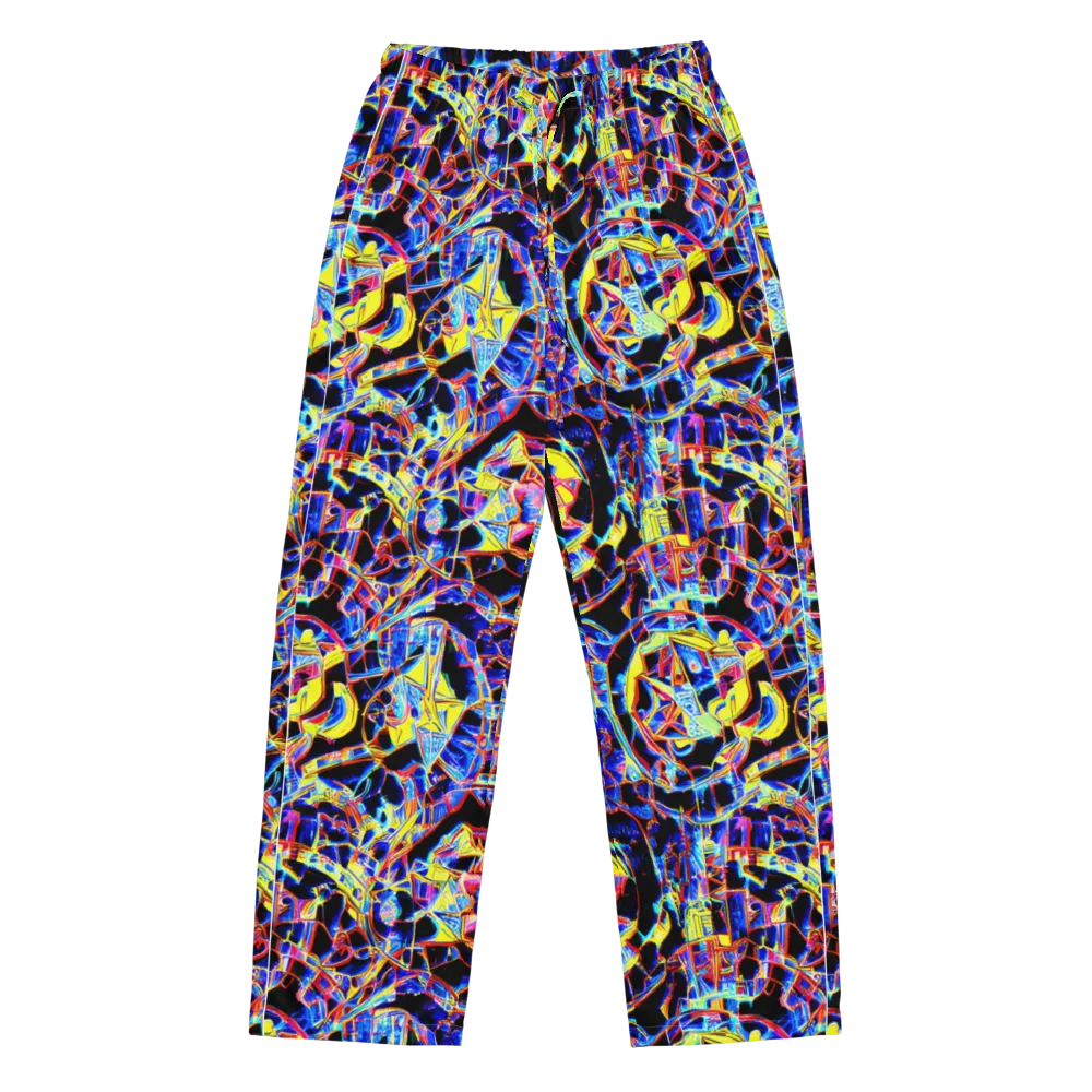 Futurist Frenzy on Women's Pajama Pants — Front