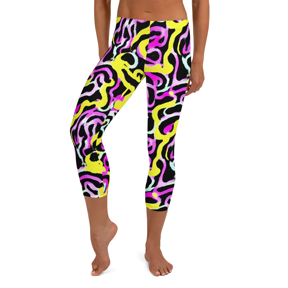 Laser Loops on Capri Leggings — Front