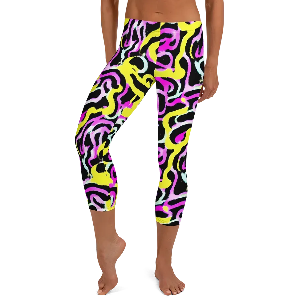 Laser Loops on Capri Leggings — Front