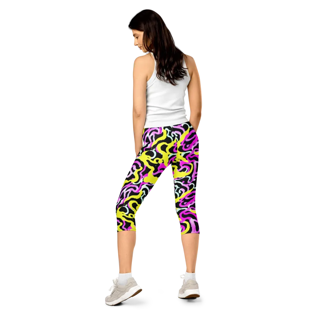 Laser Loops on Capri Leggings — Back