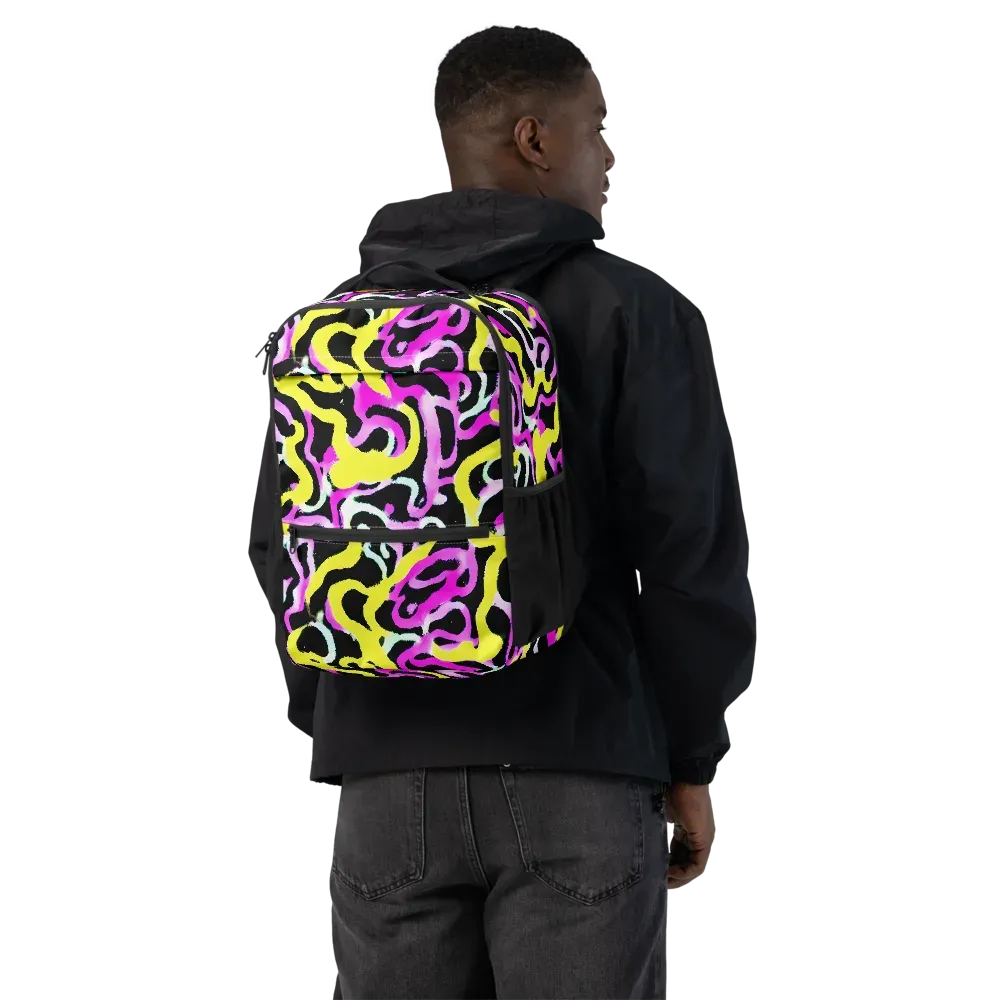 Laser Loops on Utility Backpack — Back