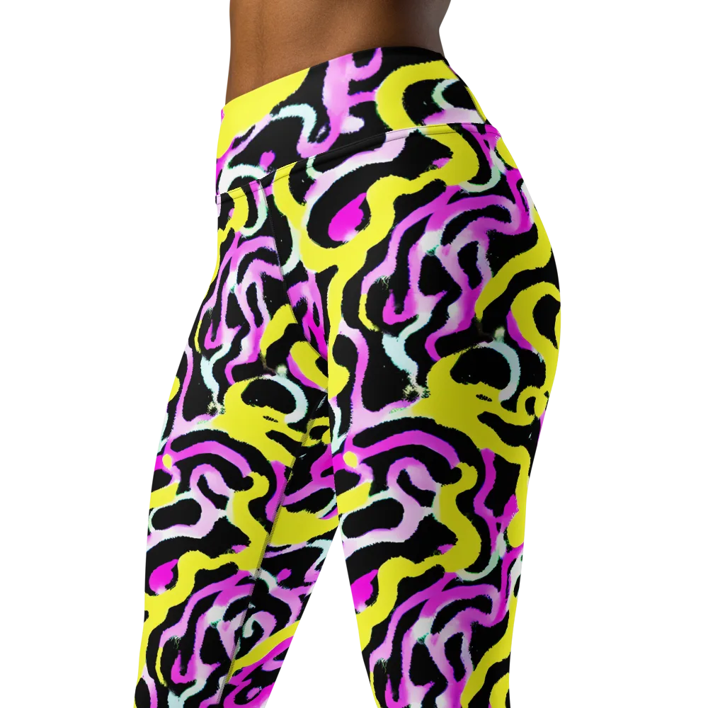 Laser Loops on Yoga Leggings — Left Front