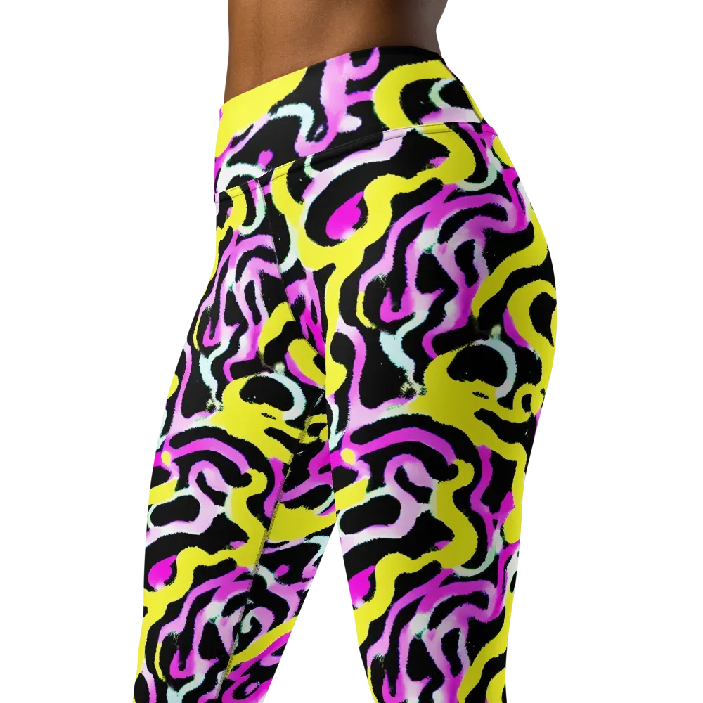 Laser Loops on Yoga Leggings — Left Front