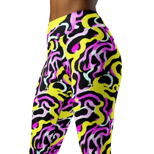 Laser Loops on a Yoga Leggings