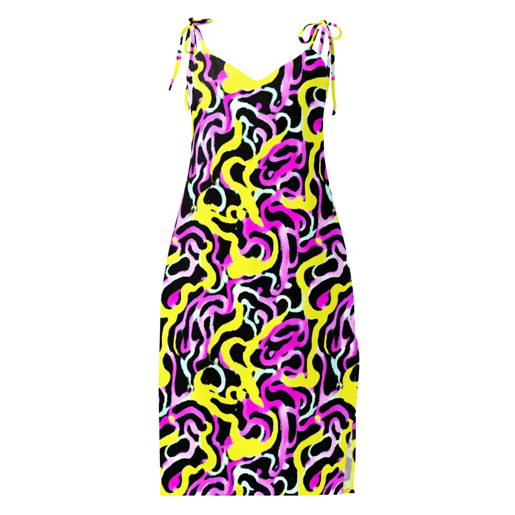 Laser Loops on Slip Dress — Front