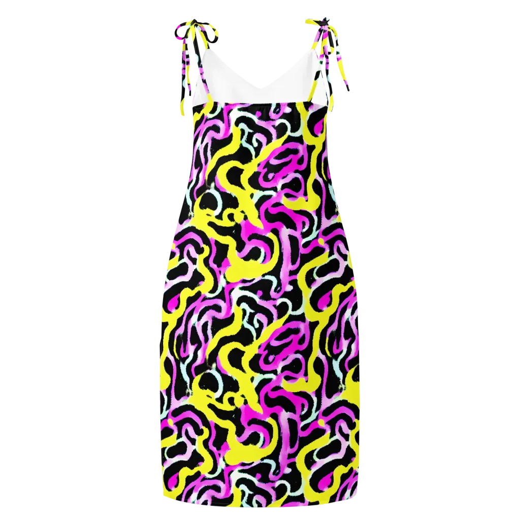 Laser Loops on Slip Dress — Back