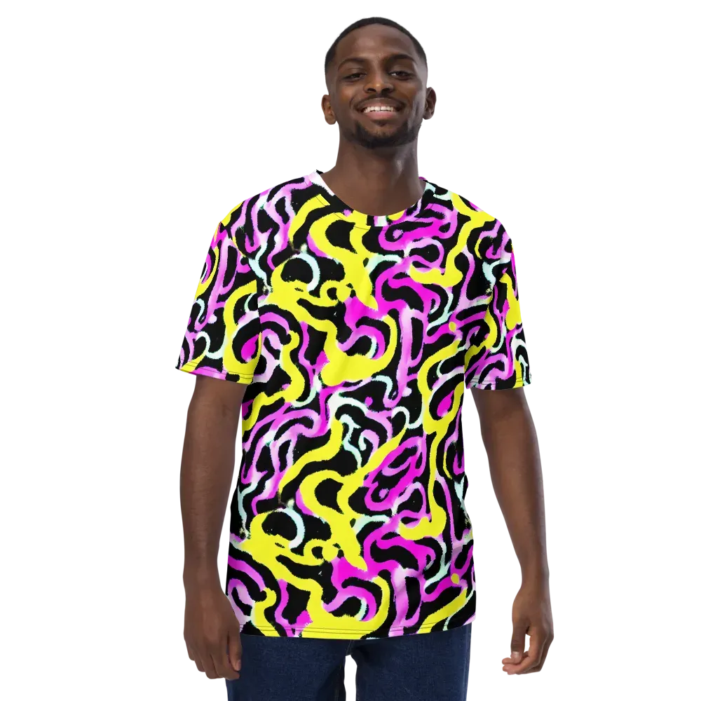 Laser Loops on Men's Crew Neck T-Shirt — Front