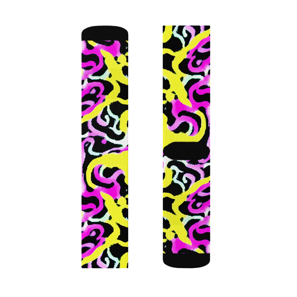 Laser Loops on Socks — Right Sock