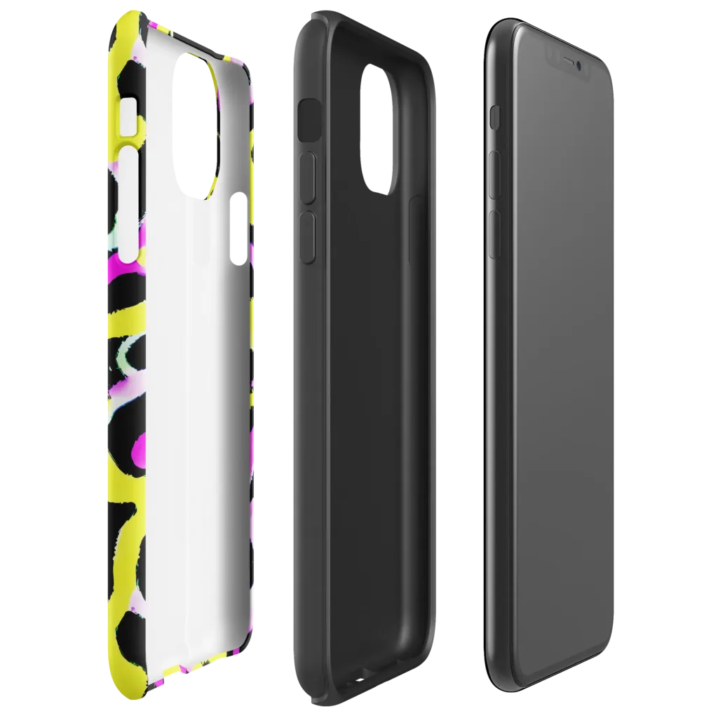 Laser Loops on Tough Case for iPhone® — Right
