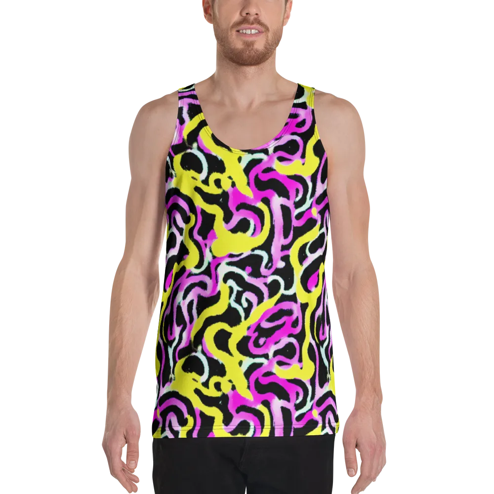 Laser Loops on Men's Tank Top — Front