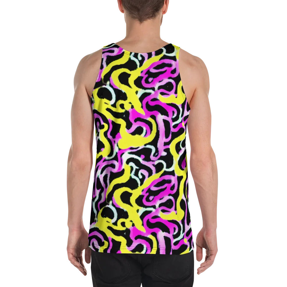 Laser Loops on Men's Tank Top — Back