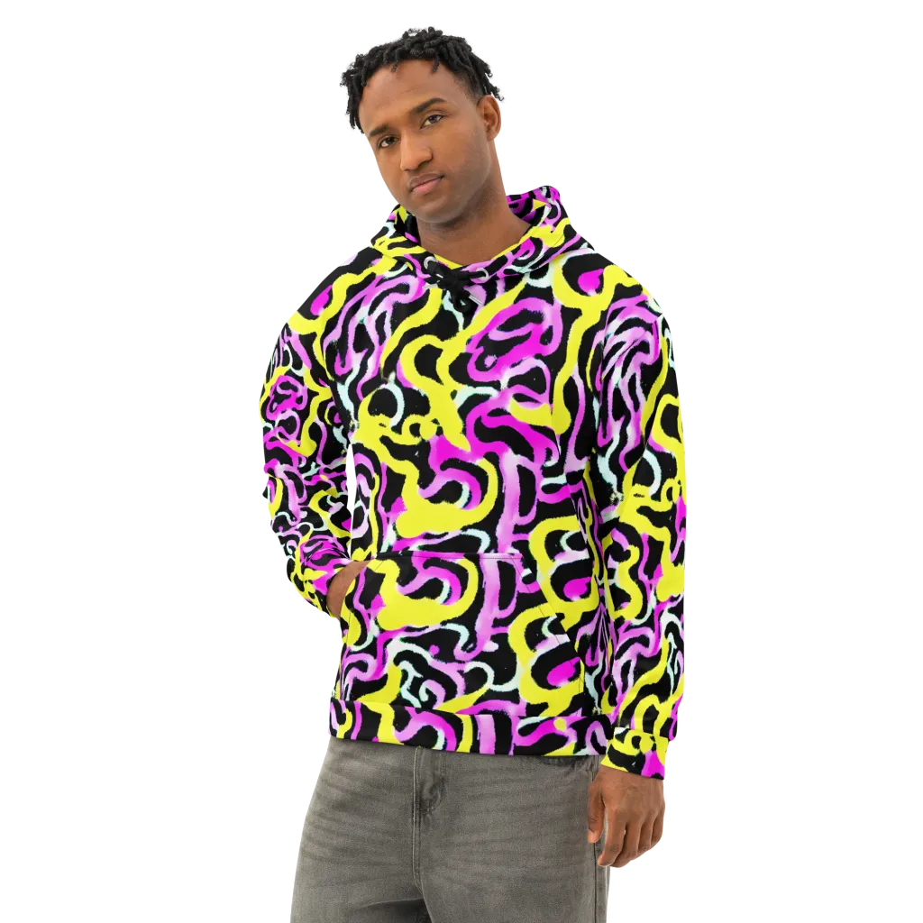 Laser Loops on Cotton Hoodie — Left Front