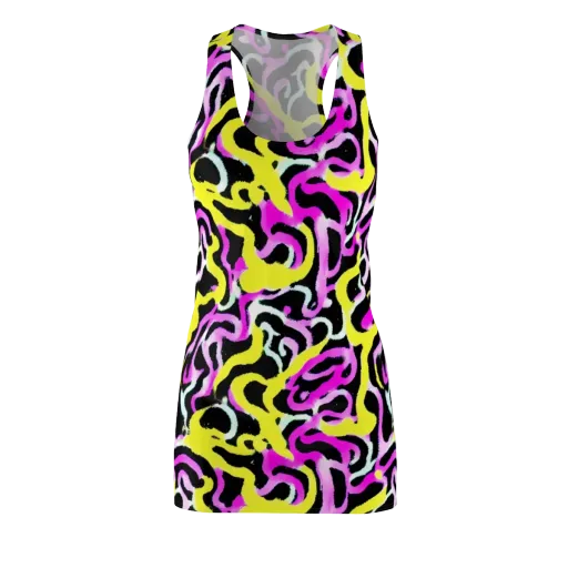 Laser Loops on a Racerback Dress
