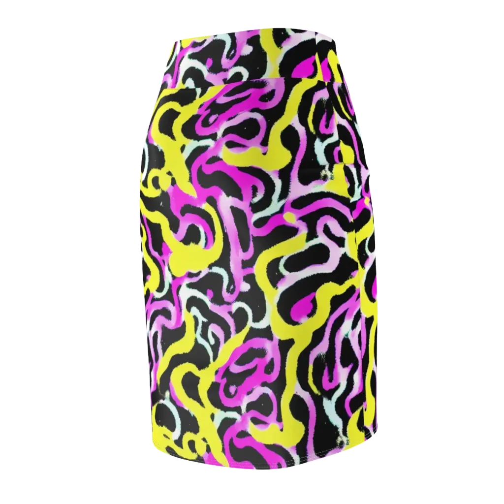 Laser Loops on Pencil Skirt — Back Side