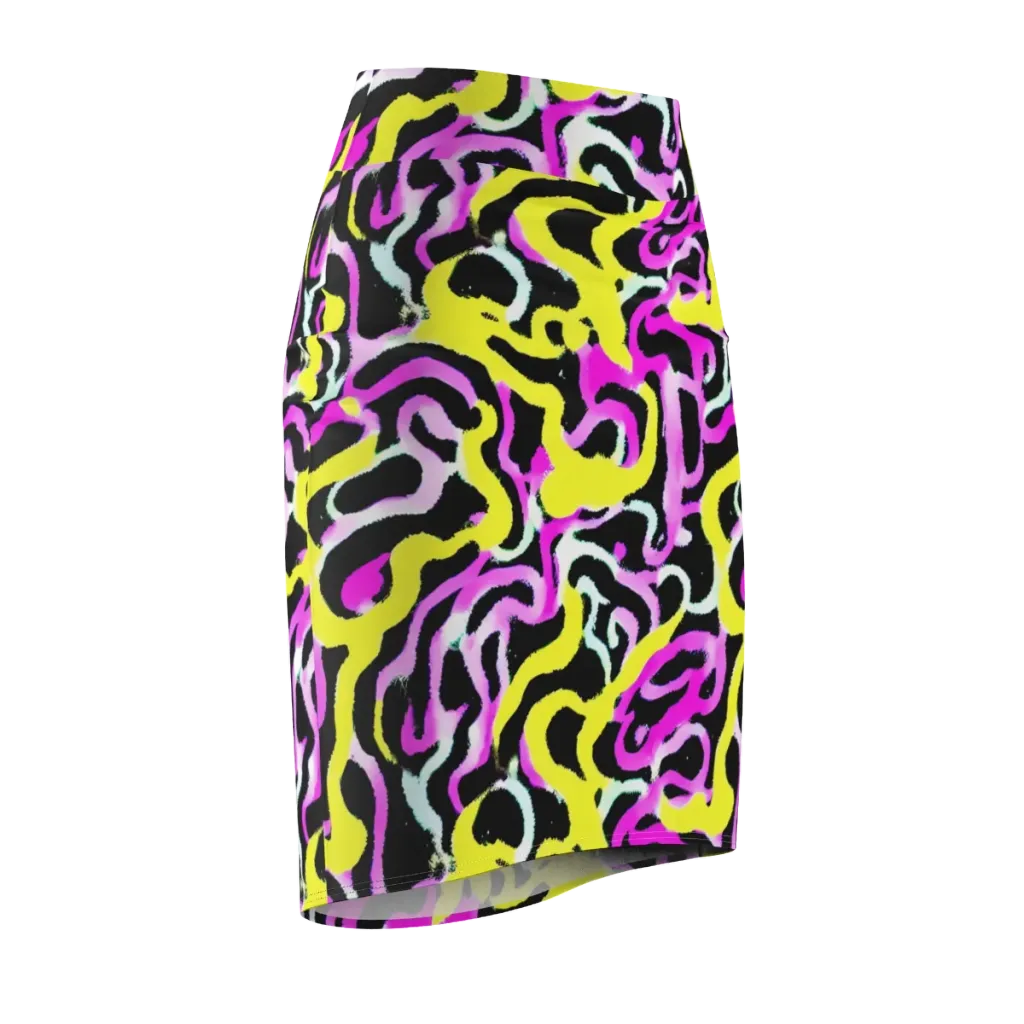 Laser Loops on Pencil Skirt — Front Side