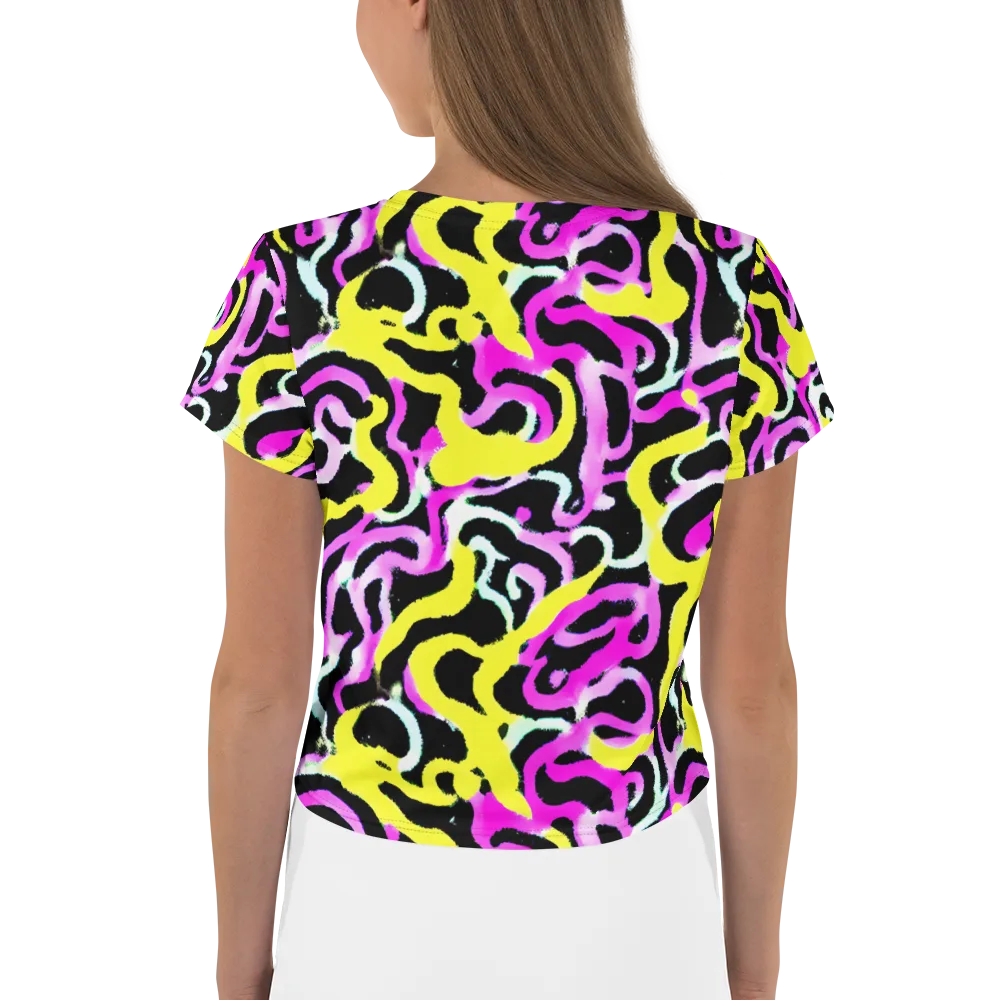Laser Loops on Crop Tee — Back