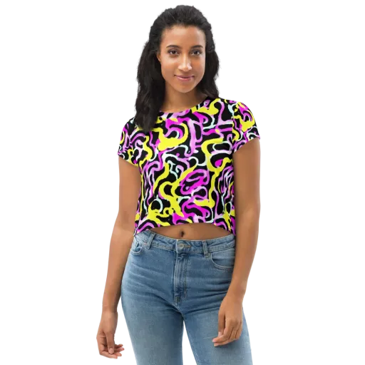 Laser Loops on a Crop Tee