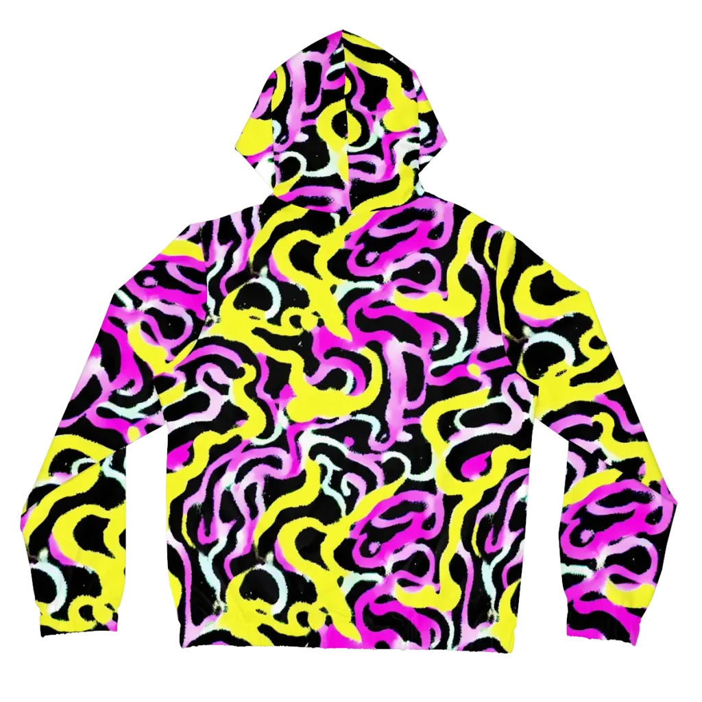 Laser Loops on Women's Full-Zip Hoodie — Back