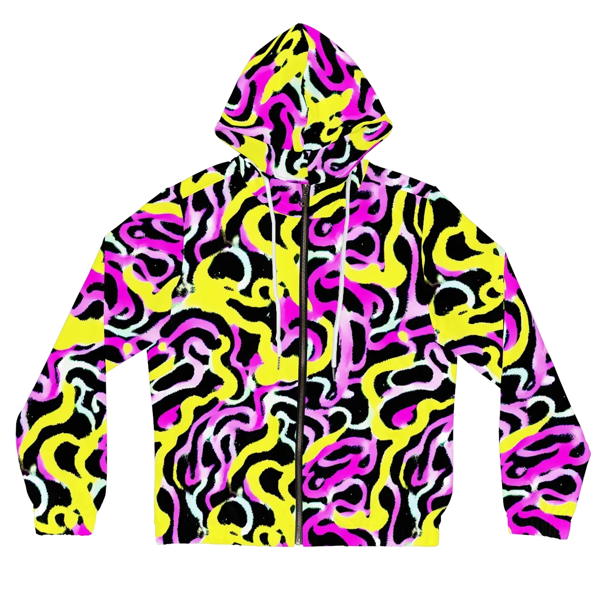 Laser Loops on Women's Full-Zip Hoodie — Front