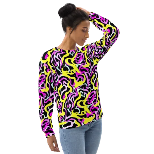 Laser Loops on a Sweatshirt