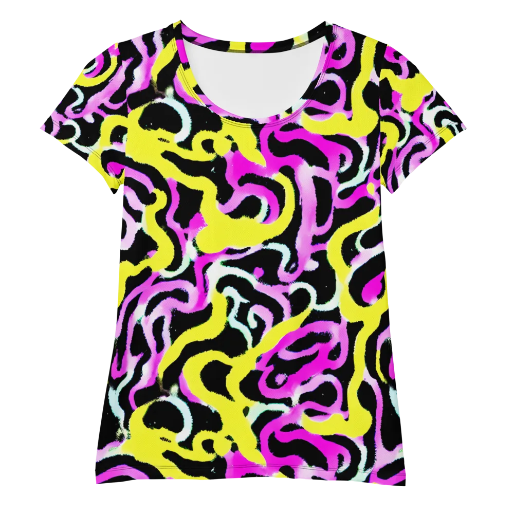 Laser Loops on Women's Athletic T-Shirt — Front