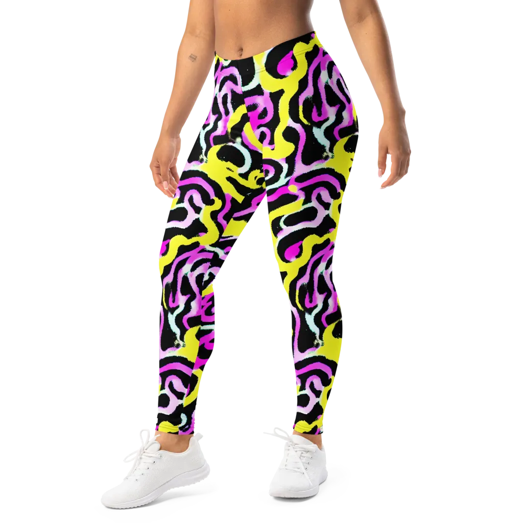 Laser Loops on Leggings — Left Front