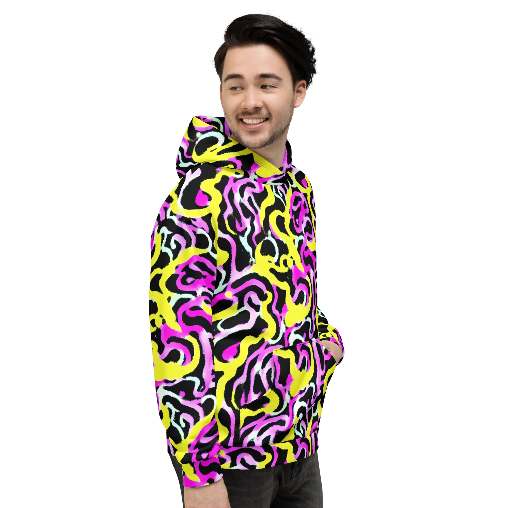 Laser Loops on Hoodie — Right