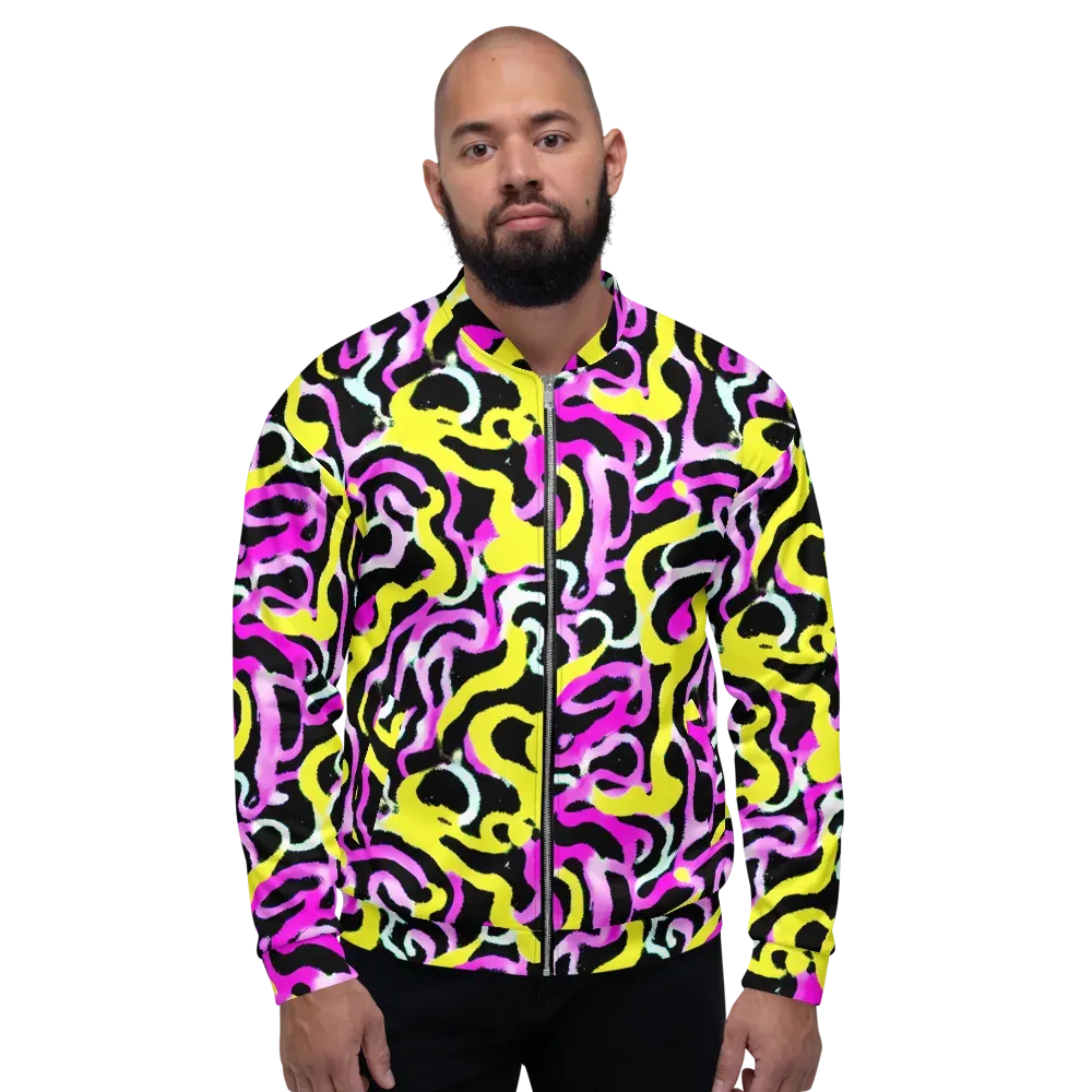 Laser Loops on Bomber Jacket — Front